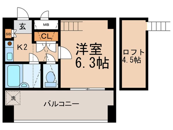 オーク高砂の物件間取画像